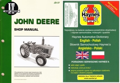 JOHN DEERE 1020 1520 1530 2020 2030 (1965-75) MANUAL REPARACIÓN +GRATIS 24H  