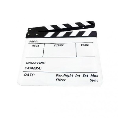 Clapperboard TV Film Clapboard Biała tablica z