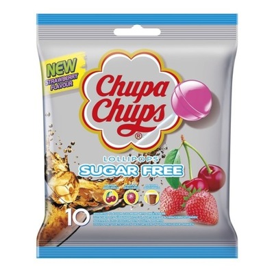 Chupa Chups lizaki wielosmakowe 110g BEZ CUKRU