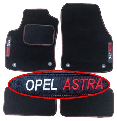 OPEL ASTRA 3 H DE 2004-2014 ALFOMBRILLAS DE FELPA PARA AUTO HAFT  