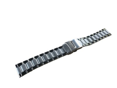 Bransoleta do zegarka 18 mm Srebrna Stalowa