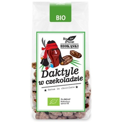 Daktyle w Surowej Czekoladzie Bio 100G - Bio Planet