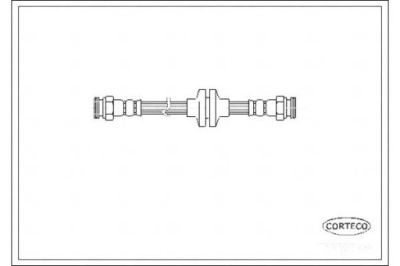 Шланг тормозной corteco 46809897 sl5776 83650102 фото №1