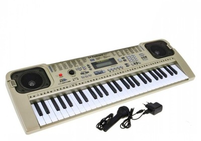 Keyboard Organy MQ-807 USB z zasilaczem + mikrofon