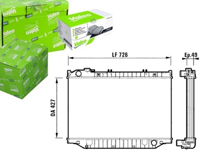 VALEO РАДІАТОР ДВИГУНА PA011025 5612221 2619992