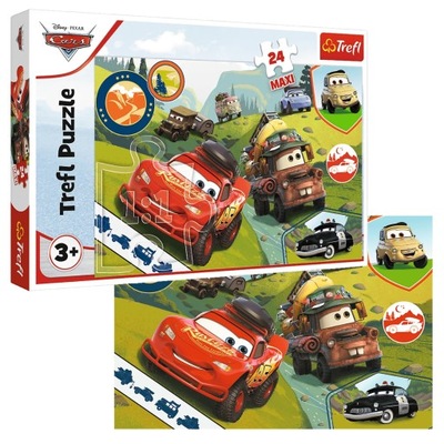 PUZZLE MAXI 24 EL. WESOŁE AUTA 14352 TREFL