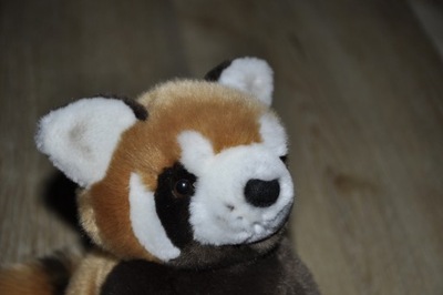pluszak maskotka ładna panda czerwona Nature Planet 20 cm