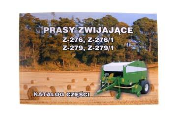 Katalog prasa zwijka Z-276 Z-276/1 Z-279 Z-279/1 