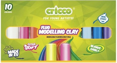 Modelina fluorescencyjna 10 kolorów CRICCO