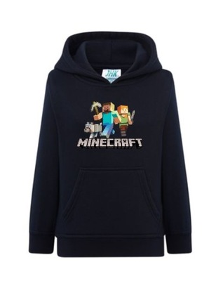 Dziecięca bluza Hoody Minecraft - 7/8 lat