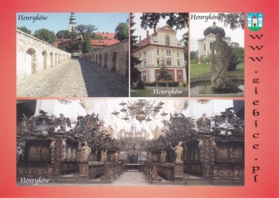 HENRYKÓW - KLASZTOR CYSTERSÓW - KOŚCIÓŁ - HERB