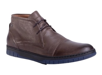 GINO ROSSI TRZEWIKI BRĄZOWE SKÓRZANE MĘSKIE 43 STJ