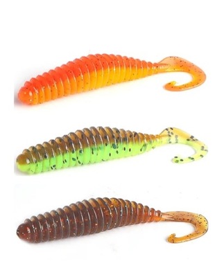 TWISTER TANTA ROBAK,GUMA 6,5cm/2,5g zestaw 3 sztuki