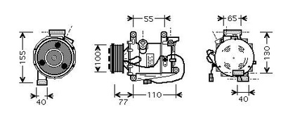 STARLINE КОМПРЕССОР КОНДИЦИОНЕРА S DK STK0610 ШТ