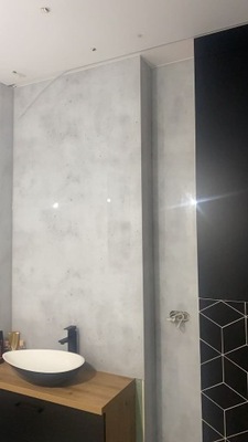 panel szklany do łazienki marmur