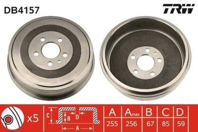 2X BEBEN DE FRENADO CITROEN PARTE TRASERA EVASION/JUMPY 94-06 DB4157  