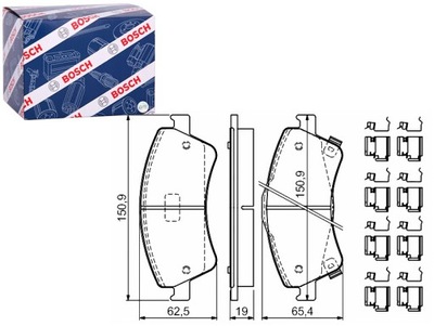 ZAPATAS DE FRENADO PARTE DELANTERA Z CERRADURA TOYOTA AURIS COROLLA 1.33-1.8H  