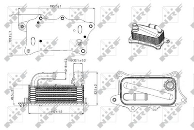 РАДИАТОР МАСЛА NRF 31270