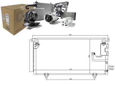 CONDENSADOR DE ACONDICIONADOR SUBARU LEGACY IV OUTBACK 2.  