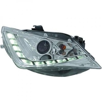 Фари перед seat ibiza 12-15 clear/chrom led фото №1