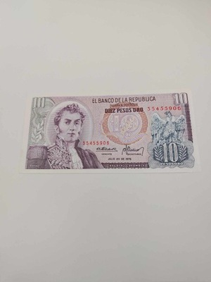Kolumbia - 10 Pesos - 1976 - UNC