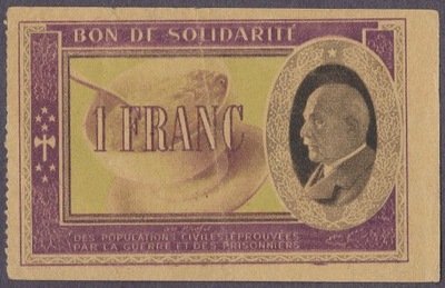 Francja - 1 frank (VG-VF)