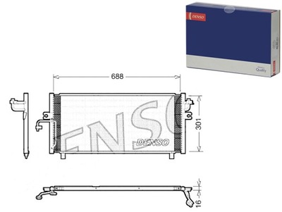 КОНДЕНСАТОР DENSO 921109F515 43047 DN5193 8FC3510384