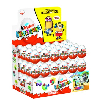 72x 20g FERRERO Kinder niespodzianka jajko z zabawką KARTON