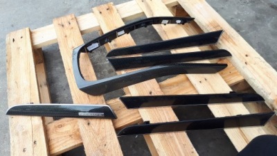 S4 b8 lift a4 накладки декоры карбон дверь консоли фото №1