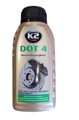 K2 PŁYN HAMULCOWY DOT 4 DOT-4 250ML