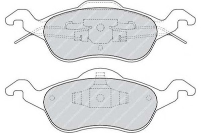 КОЛОДКИ ТОРМОЗНЫЕ FORD ПЕРЕД FOCUS 98- FERODO