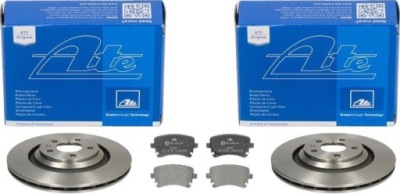 Ate гальмівні диски+ гальмівні колодки задня audi a6 allroad s6 c6 330mm фото №1