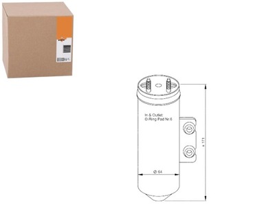 Nrf осушитель кондиционера 800236n ped020 tsp017528 фото №1