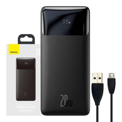 Powerbank Baseus Bipow 30000mAh 2xUSB USB-C 20W czarny