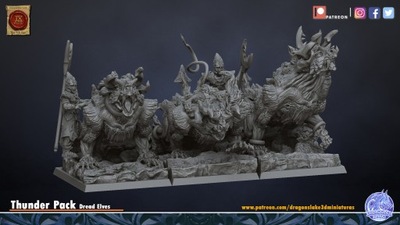 Thunder Pack x3 - Dark Elves - Minifaktura