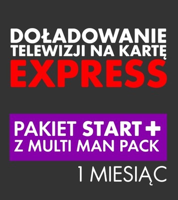 Doładowanie TNK START+ Multi Man Pack 1 miesiąc