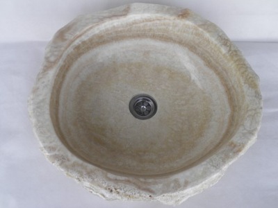 Umywalka kamienna nablatowa z onyxu