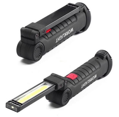 LATARKA LED LAMPA OBROTOWA MAGNES HAK AKUMULATOR