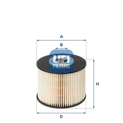 FILTRO COMBUSTIBLES UFI 26.055.00  