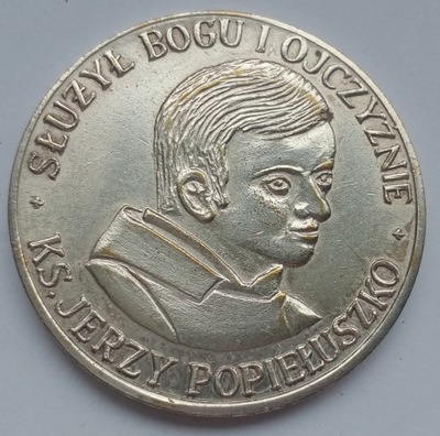 MEDAL - KSIĄDZ JERZY POPIEŁUSZKO 1984 - M1