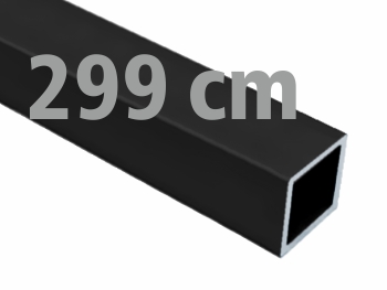 Profil aluminiowy 30x30x2 czarny matowy rura 3m