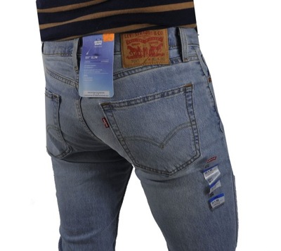 JEANSY LEVIS 511 CIEŃSZE SLIM FIT STRETCH W38 L34