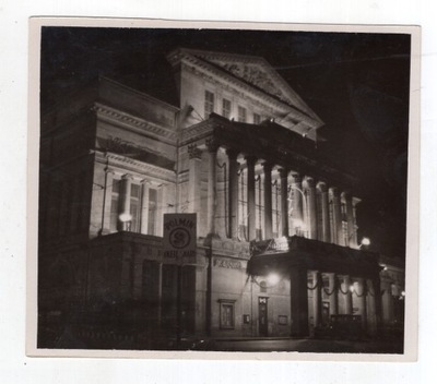 Warszawa - Teatr Wielki nocą - Reklama FOTO ok1930