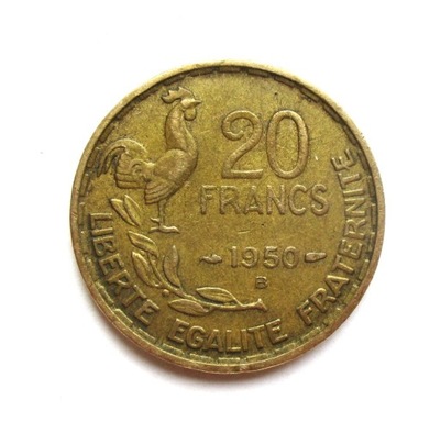 20 Franków 1950 r. B. Francja