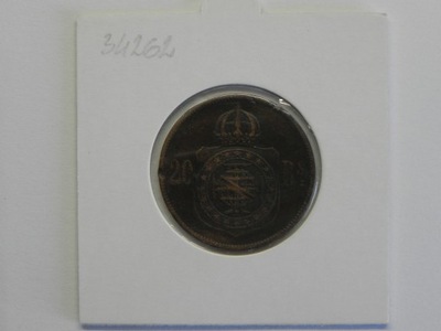 34262/ 20 REIS 1869 BRAZYLIA