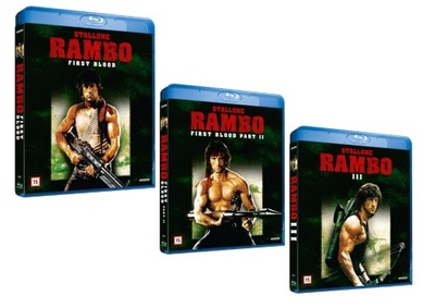 TRYLOGIA Rambo 1 2 3 Blu-Ray NOWA