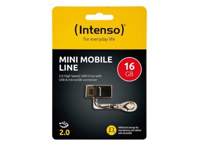 Intenso Pamięć USB2 16GB Mini Mobile Line 3524470