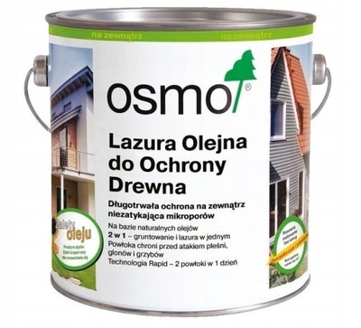 Osmo 701 Lazura Olejna Ochronna do drewna Bezbarwna 2,5L