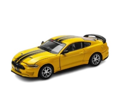 Model samochodu CCA 1/42 2018 Ford Mustang GT do montażu DIY żółty
