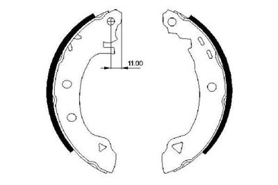 КОЛОДКИ ТОРМОЗНЫЕ FIAT BRAVA 95-98 WOKING